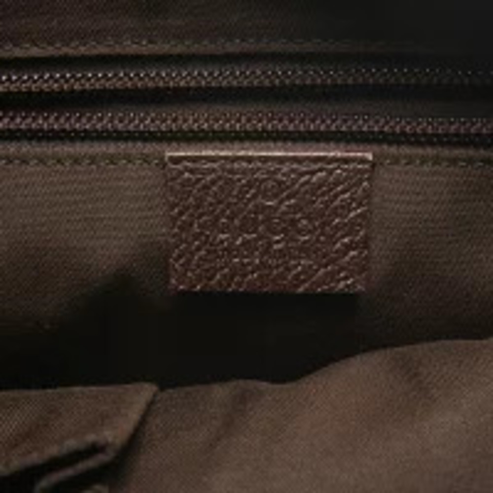 Gucci GG Canvas Half Moon Shoulder Bag Brown - Picture 10 of 13